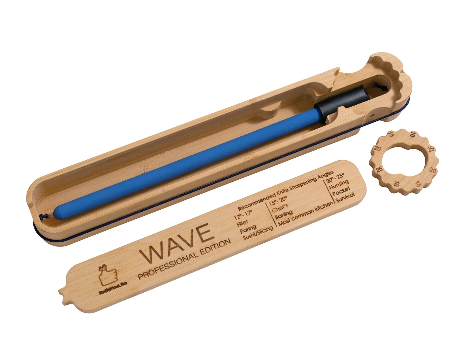 Wave Professional knife sharpener with ceramic rod